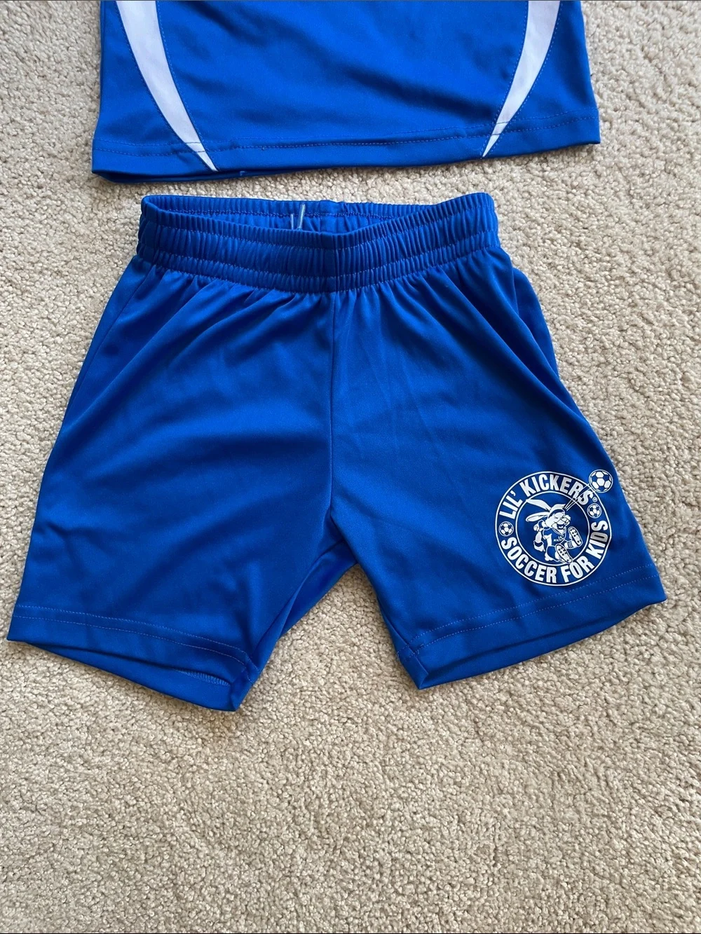 Kickers Blue Kids Soccer Jersey and Shorts Set no 9